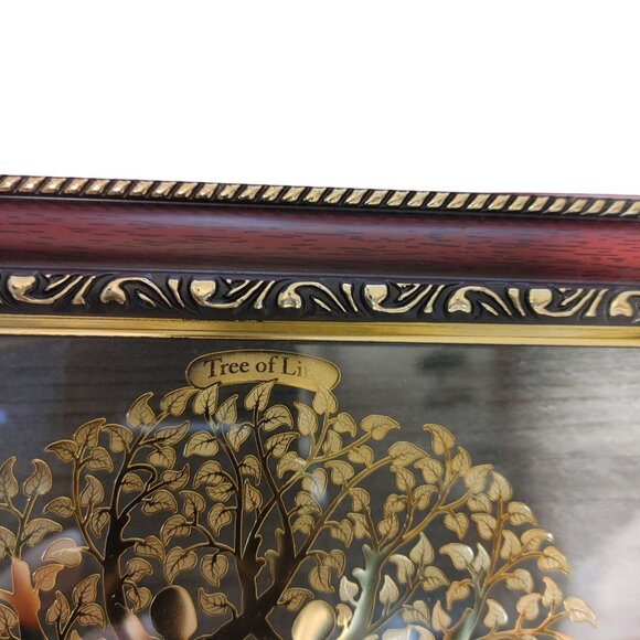 Diviniti 24K GP Tree of Life Framed Art Intricate Red Gold Border 3D Design - Picture 8 of 9